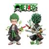 13cm Bandai Anime Figure One Piece Monkey Luffy Roronoa Zoro Kawaii Toys Figural Nendoroid Car Decoration Model Gift D Q PVC hot Kid Friendly