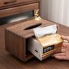 Solid Wood Tissue Box Paper Storage Boxes Wooden Napkin Box Handkerchief Organizers Bedroom Table Decoration Kitchen Accessories