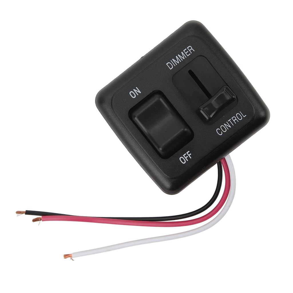 Yctze 12V DC Dimmable Toggle Switch for LED, Halogen, Incandescent, and RV/Truck Strips