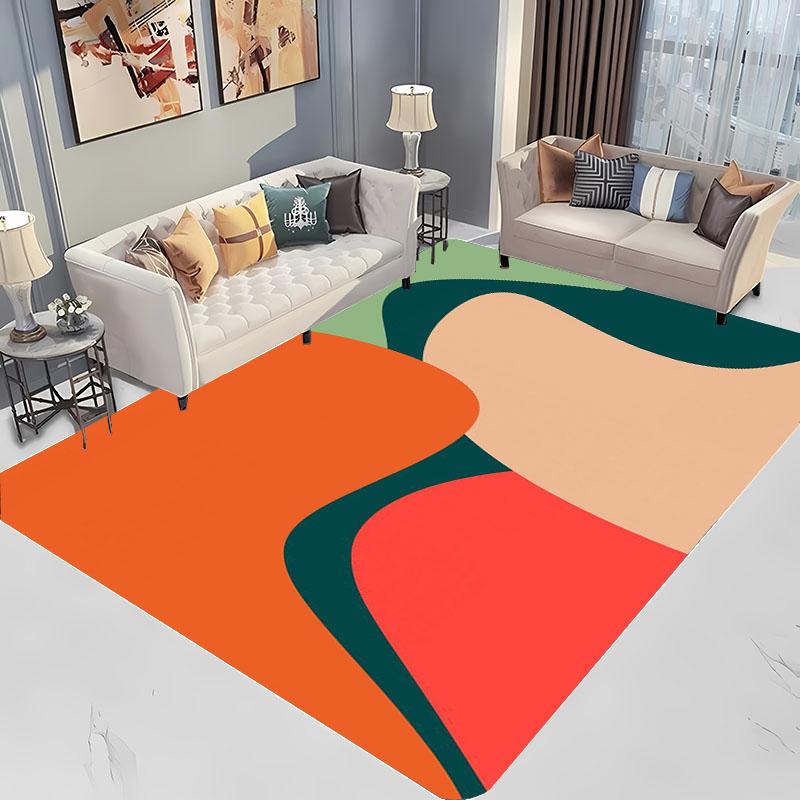 Abstract Colour Art Large Area Carpets for Home Living Room Children's Bedroom Sofa Doormat Kitchen Floor Rugs Anti-slip Decor