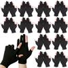 Copeflap Fingerless Work for Work Gloves, 15-Piece Set, Thin, Non-Slip,