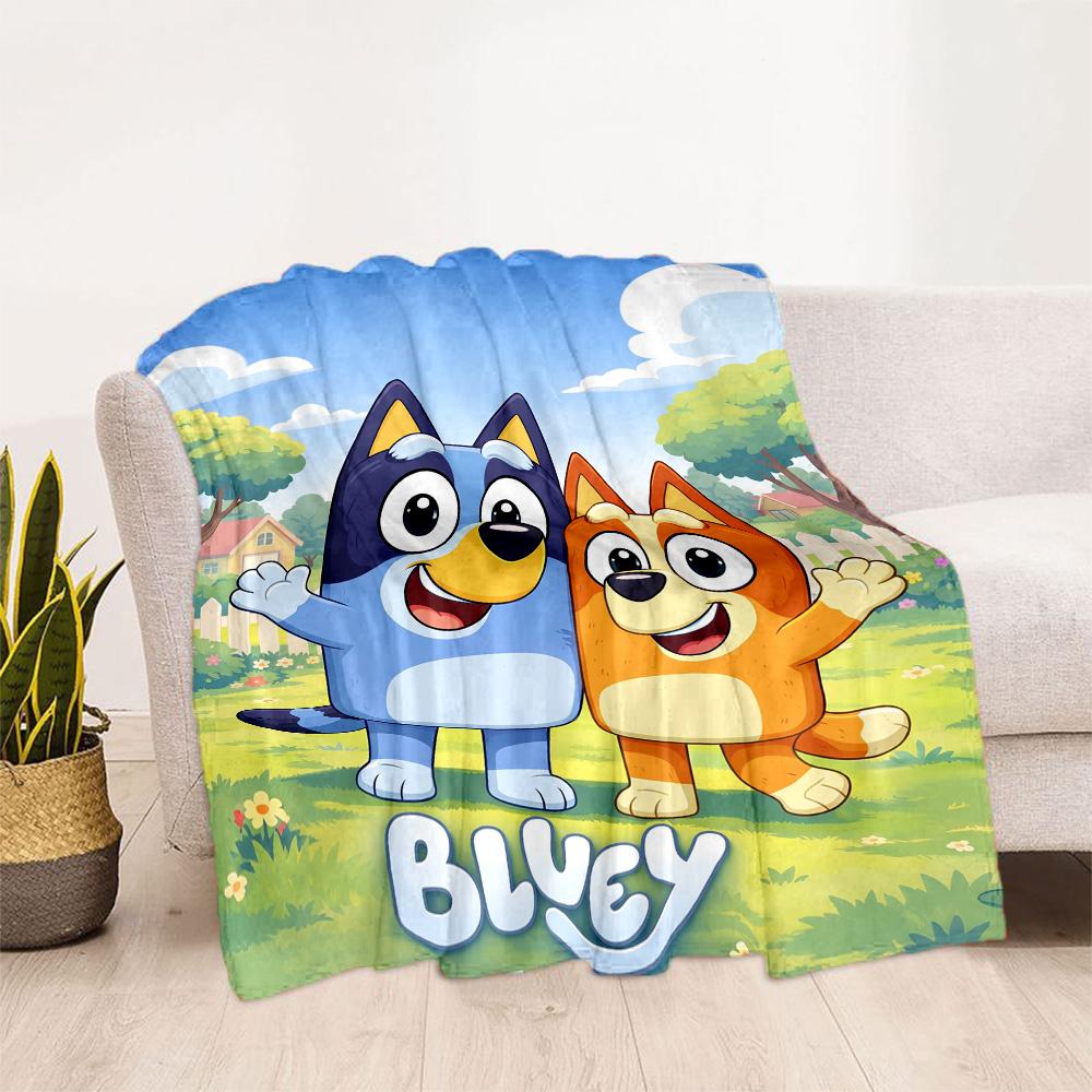 Bluey Friends Adventure Blanket Soft & Cozy Perfect for Picnics Office Bed for All Occasions Modern Style Unique Gift for Family and Friends Camping