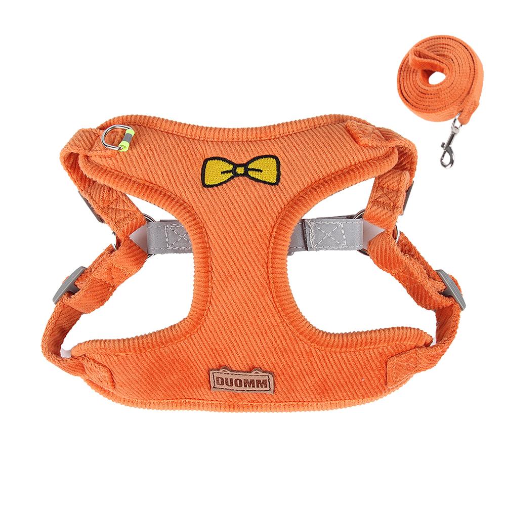 Harness Small Dog Leashes Puppy Collar Bowknot Pet Leash Teddy Vest Type Rope Pet Supplies Reflective Walk Dog Bichon Frise