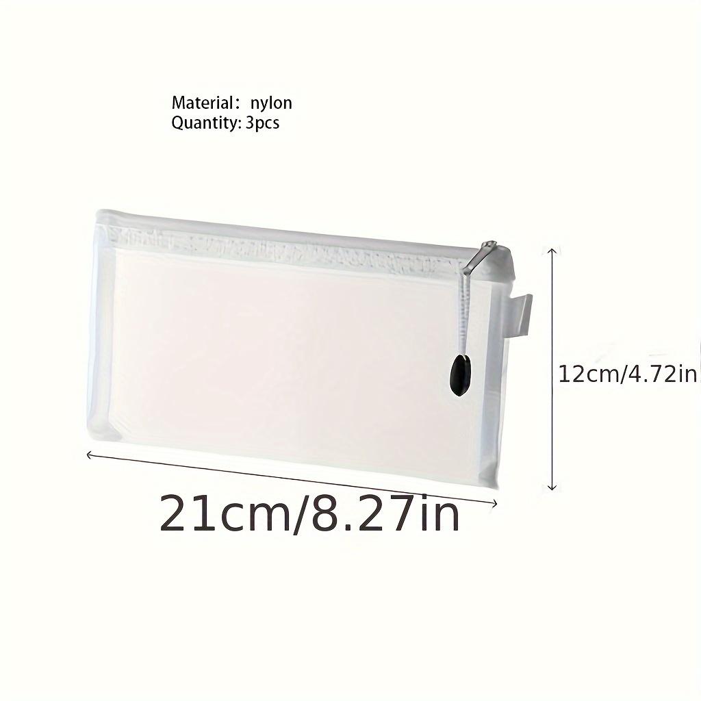 

3 шт. Офисная сетчатая сумка для файлов A4/A5/A6 Прозрачная нейлоновая дышащая сумка для данных Прозрачная сумка для ручек Папка Сумка для хранения мелочей