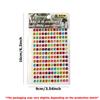 4 Sheets Bling Rhinestone Stickers Self-Adhesive - Round Crystal Gem Stickers for DIY Crafts, Makeup, Nail Art and Party Decor