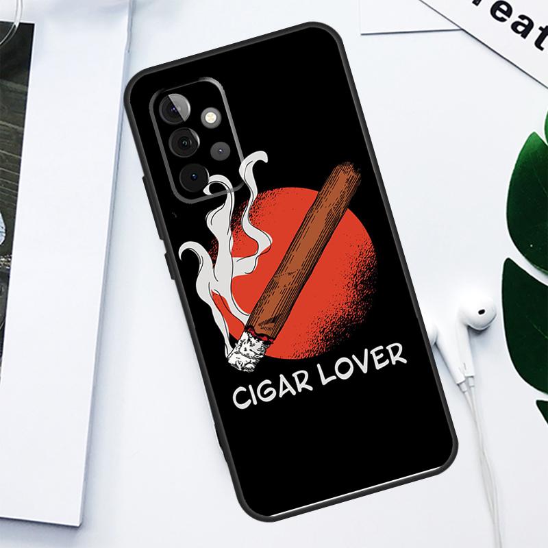 Cigar and Whiskey For Samsung Galaxy A34 A54 A14 A55 A35 A15 A53 A33 A13 A05 A06 A16 A22 A32 A52 Phone Case