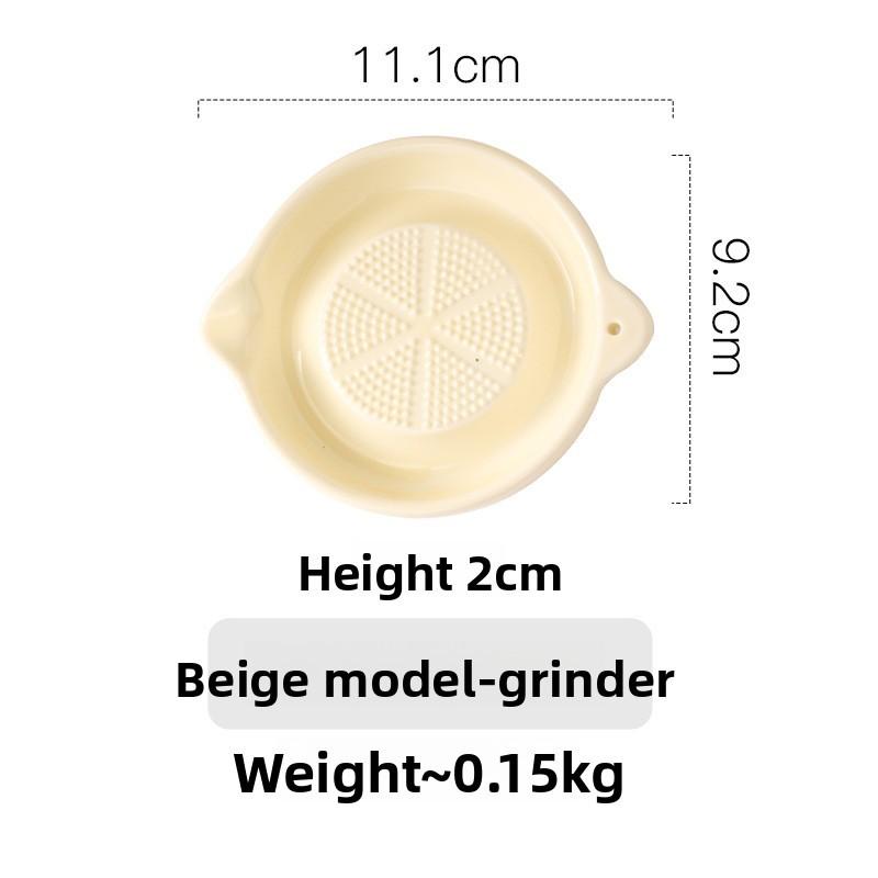 Ceramic Garlic Mincer With Manual Grinding Disk For Baby Food Preparation And Fruit Purees