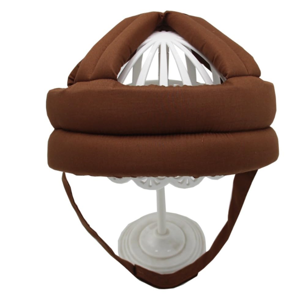 Fiegcit Full Cotton Fabric Head Guard, Adult Hat, Head Protection, Headgear, Nursing, Anti-Fall Prevention,