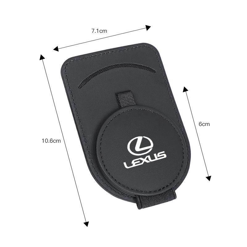 1Pcs Carbon Fiber / Leather Car Glasses Clip ID Card Clamp For Lexus F-SPORT ES RX NX LS UX LM LX GX LC RZ IS CT GS RC HS SC TX