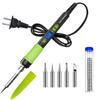 Kit de Fer à Souder Numérique LCD 90W, Veille Automatique, 5 Pointes, Chauffage Rapide 180-500°C, Outil DIY Réparation Électronique + Fil de Soudure 15g