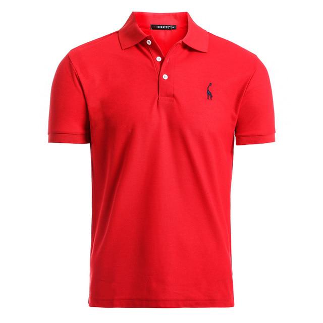 

Dm Clothing Man Polo Shirt Mens Casual Deer Embroidery Cotton Polo Shirt Men Short Sleeve Polo High Quantity Men M 55-62KG красный