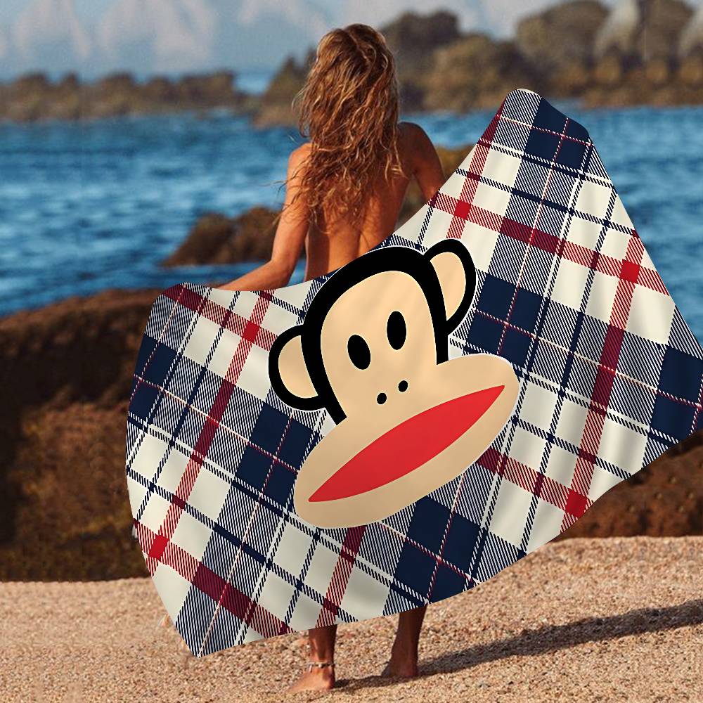 Fashion P-Paul Frank Microfiber Blanket Quick Drying Beach Towels Oversized Printing Super Absorbent Pool Towel Blanket