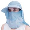 Women Breathable Detachable UV Protection Beach Cap Shade Hat Sunshade Sun Hat Fisherman Cap