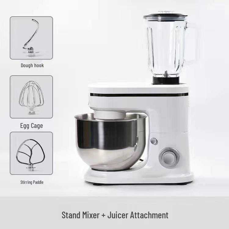 Multi-Functional Kitchen Machine: Kneader, Meat Grinder, Juicer, Mixer, Blender, Egg Beater