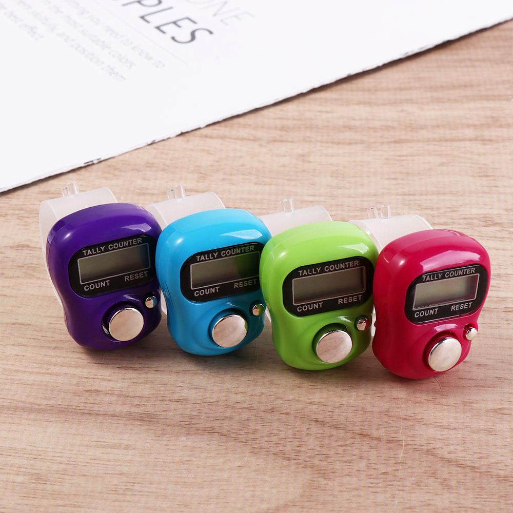 Mini Knitting Row Counter Digital Stroke Counters Weave Tools Finger Ring Tally Counter  Sewing