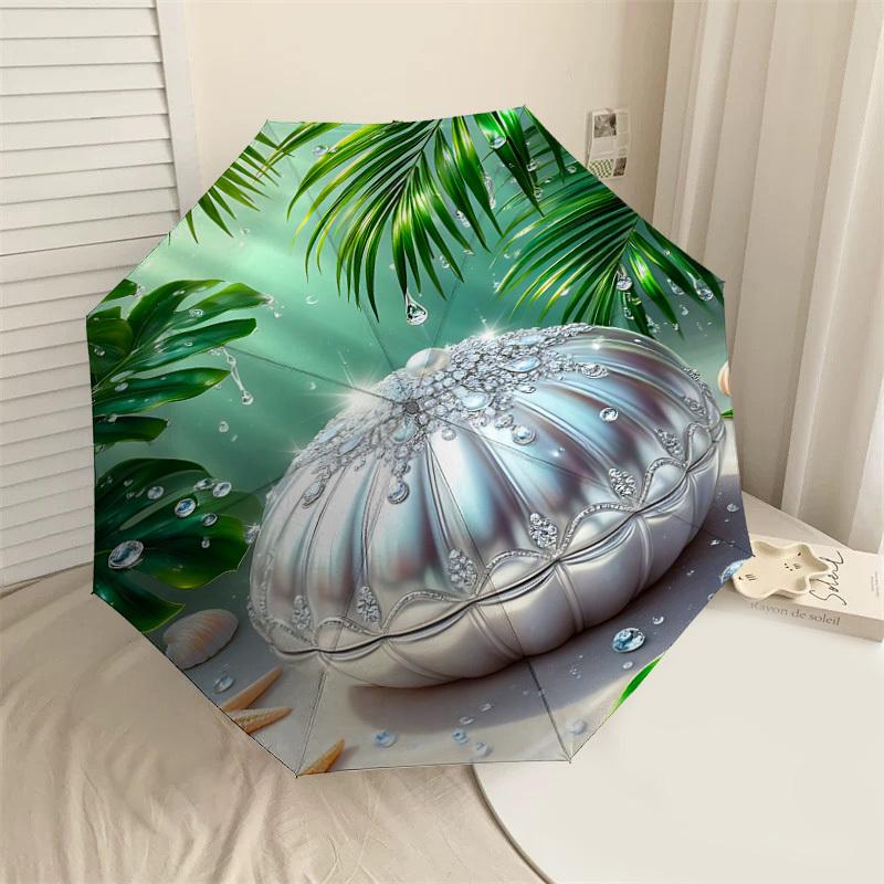 

1PC Jewelry Box Umbrella-8-Rib Reinforced, Automatic Open, Lightweight & Durable, Fashion Accessory for Outdoor, J0334
