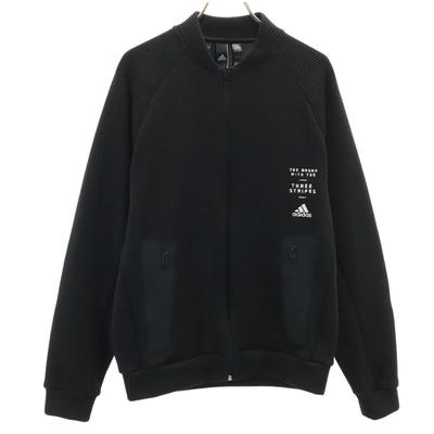 Adidas Knit Bomber Jacket M Black Men's Used