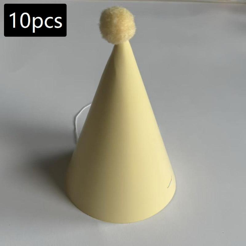 10 Colorful Birthday Party Hats | Macaron Cone Hats, Perfect For Birthdays And Parties