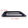 2x Sporty Side Fender Hood Scoop Bonnot Air Flow Intake Decor Covers Black