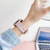 High Quality Silicone + Leather Loop For Apple Watch Band Women Series Ultra 10/9/8/7/6 38mm 40mm 41mm 42mm 44mm 45mm 46mm Strap