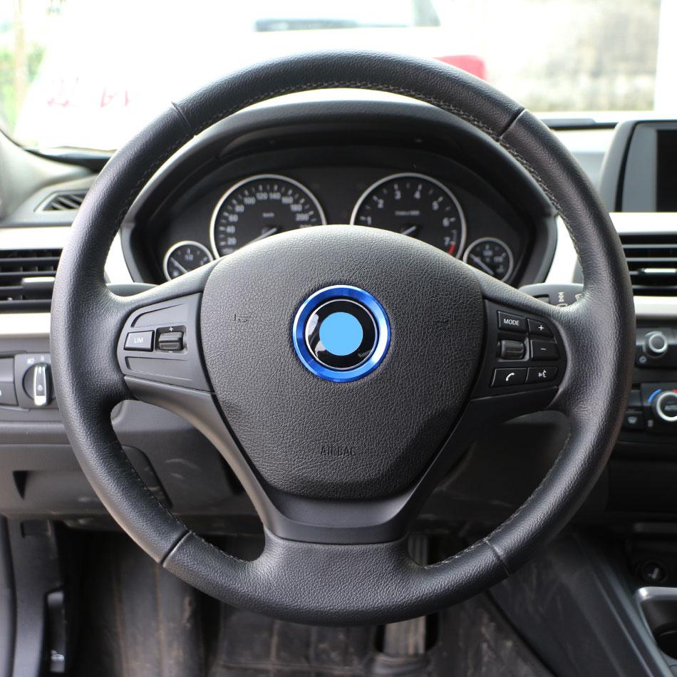Color My Life Car Styling Steering Wheel Decoration Trim Sticker Case for BMW E39 E36 E60 E90 E34 E46 Aluminium