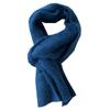 Korean Versatile Wool New Plain Color Solid Color Gray Blue Small Scarf Men and Women Couples Warm Long Scarf Winter