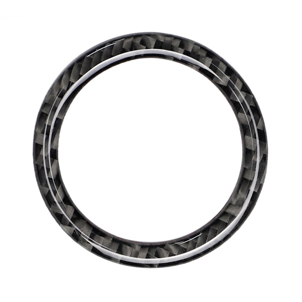 

For Mercedes-Benz CE-Class W205 GLC One-Button Start Decorative Ring Carbon Fiber Decorative Ring Car Key Start Stop Car Decor чорний