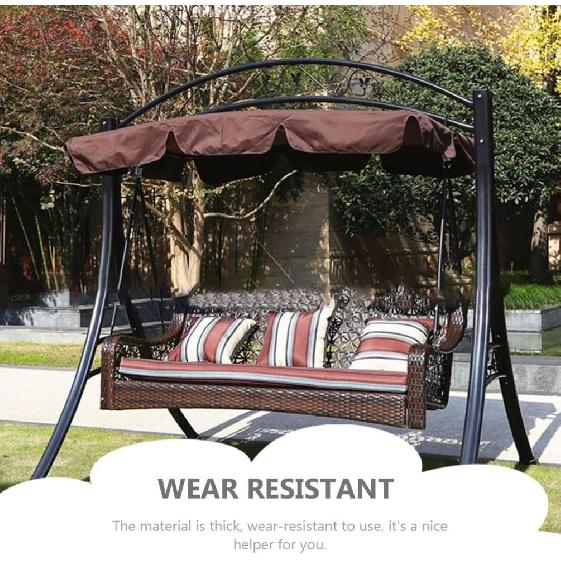 HANABASS Swing Canopy Replacement Swing Porch Top Cover Waterproof Outdoor Furniture Top Cover for Patio Garden Swing