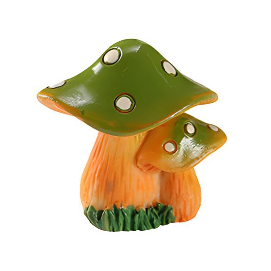 

Mini Resin Mushroom Figurine Tiny Bonsai Craft Decoration Small Lawn Fairy Garden Ornament for Indoor Outdoor Terrarium DIY Craft Home Tabletop C
