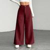 Women's New Wide Leg Pants, Loose Fit Straight Leg Casual Trousers, European Comfortable Everyday Wear