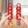 1 Pair Blessing Snake Year Door Handle Hanging Zodiac Snake Doorknob Ornament  Lunar New Year