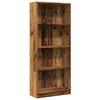 Bookshelf Vintage Wood Look 60 x 24 x 143 cm Engineered Wood