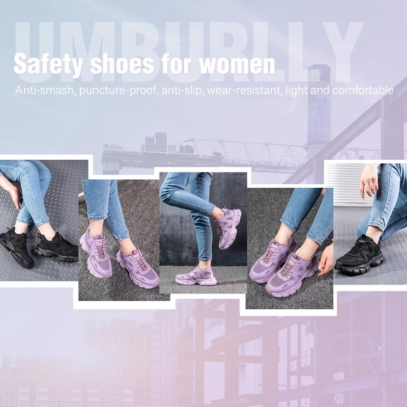 Schutzschuhe für Damen, Arbeitsschuhe, modische Sicherheitsschuhe, Anti-Smash- und Anti-Pannen-Schuhe, unzerstörbare Schuhe, Arbeitsstiefel
