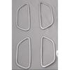For Hyundai Santa Fe 2013-2018 ABS Chrome Inner Door Handle Lock Frame Trim 4PCS