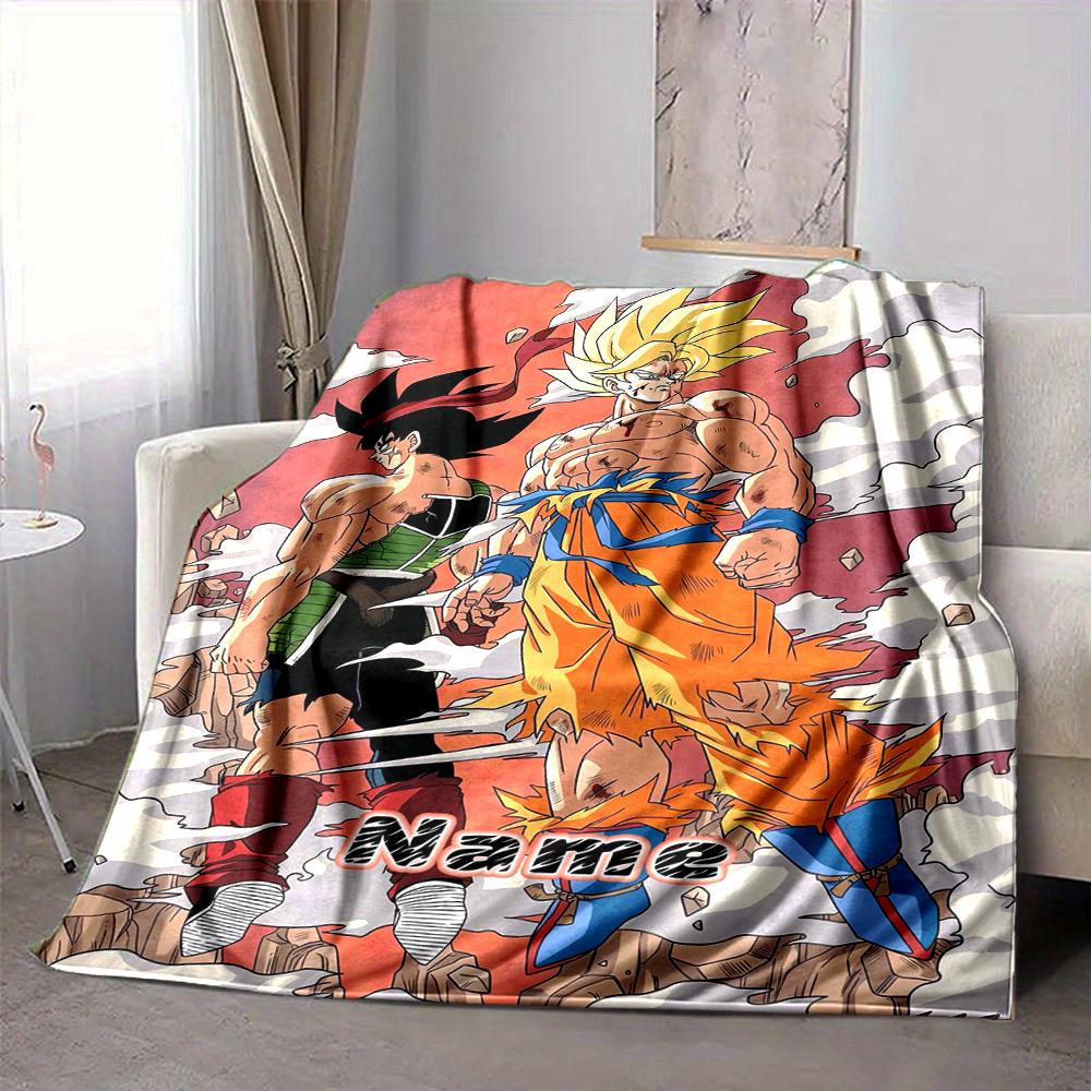 Custom 1pc Dragon Ball Z Adventure Blanket, Soft And Comfortable Blanket, Casual Warm, Camping Travel Blanket, Birthday Gift Q91236