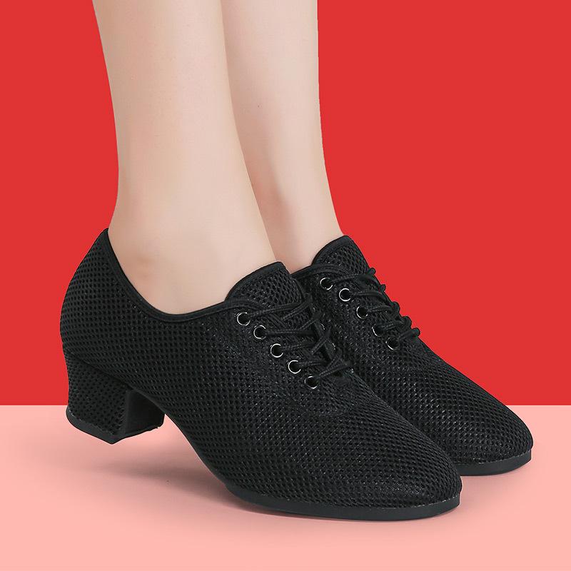 Women's Latin & Ballroom Dance Shoes - Soft Sole, Breathable, Lightweight, Ideal for Teachers, Training & Square Dance.