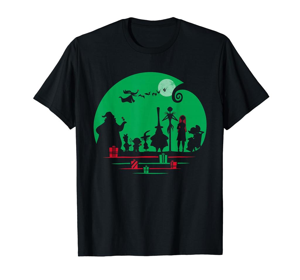 Disney The Nightmare Before Christmas Red and Green Holiday T-Shirt