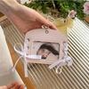 Korean Idol Balletcore Photocard Holder Ribbon DIY PU Photocard Holder ID Card Cover Korean Style Bus Card Holder Student