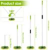 2Pcs 62" Car Cleaning Brush Mop Kit 180° Rotating Adjustable Scratch-Free Microfibre Car Wash Mop with Replaceable Sponge Head