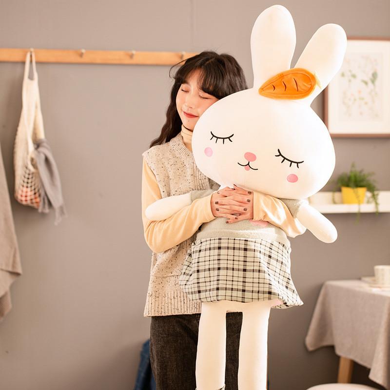 Adorable Large Plush Rabbit Doll With Soft Pp Cotton Filling For Kids And Collectors