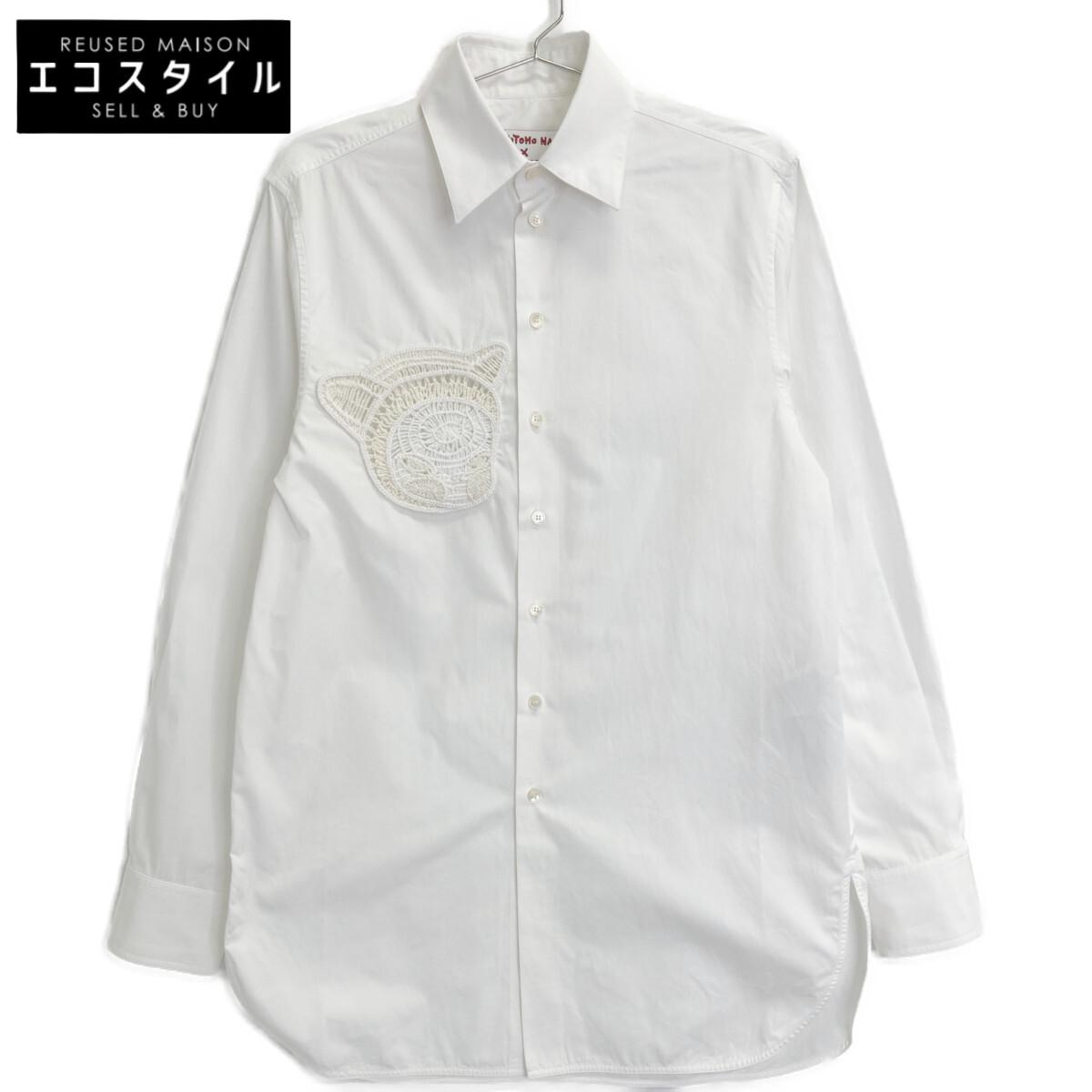 

STELLA McCARTNEY [xYOSHITOMO NARA] White embroidered patch shirt tops 36 whiteUsed