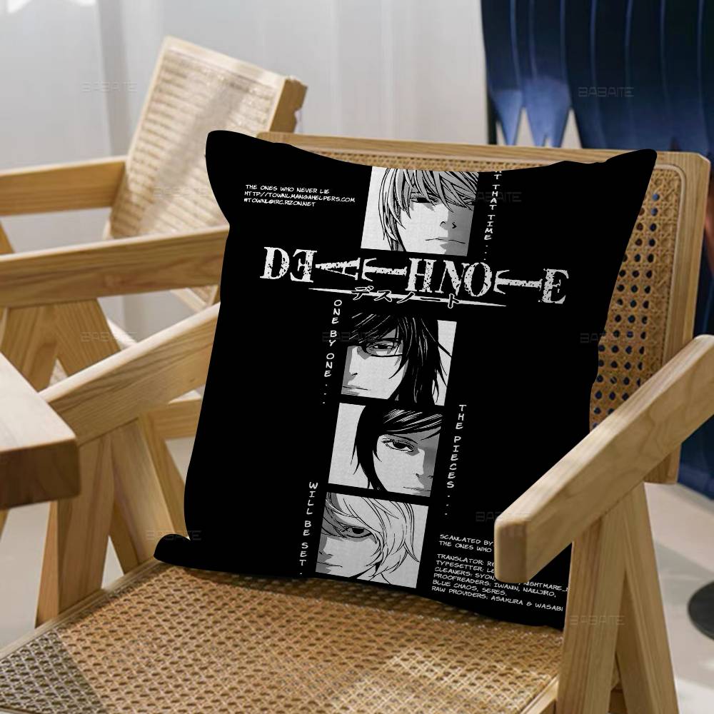 Death Note Anime Pillow Anime Pillow Sofa Bed Head Pillow Cover Cushion Cover 45x45 Cm Fashion