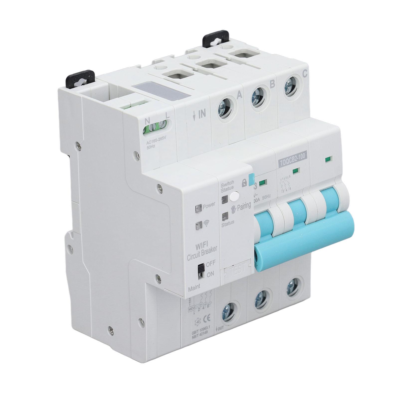 

Бездротовий перемикач з дистанційним керуванням WIFI Вимірювання Автоматичний вимикач 3P 145‑295В 63А