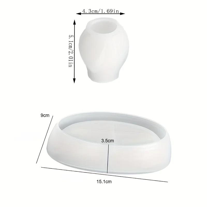 

2026 Tulip & Boat Candle Mold Set High-Quality Reusable Silicone Wax Molds for DIY Candle Making Kit