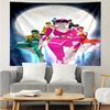 Mighty-Morphin Print Tapestry, Backdrop, Easy Setup, Ideal for Bedroom, Office & Living Room, with Aesthetic Wall Hanging Decor.