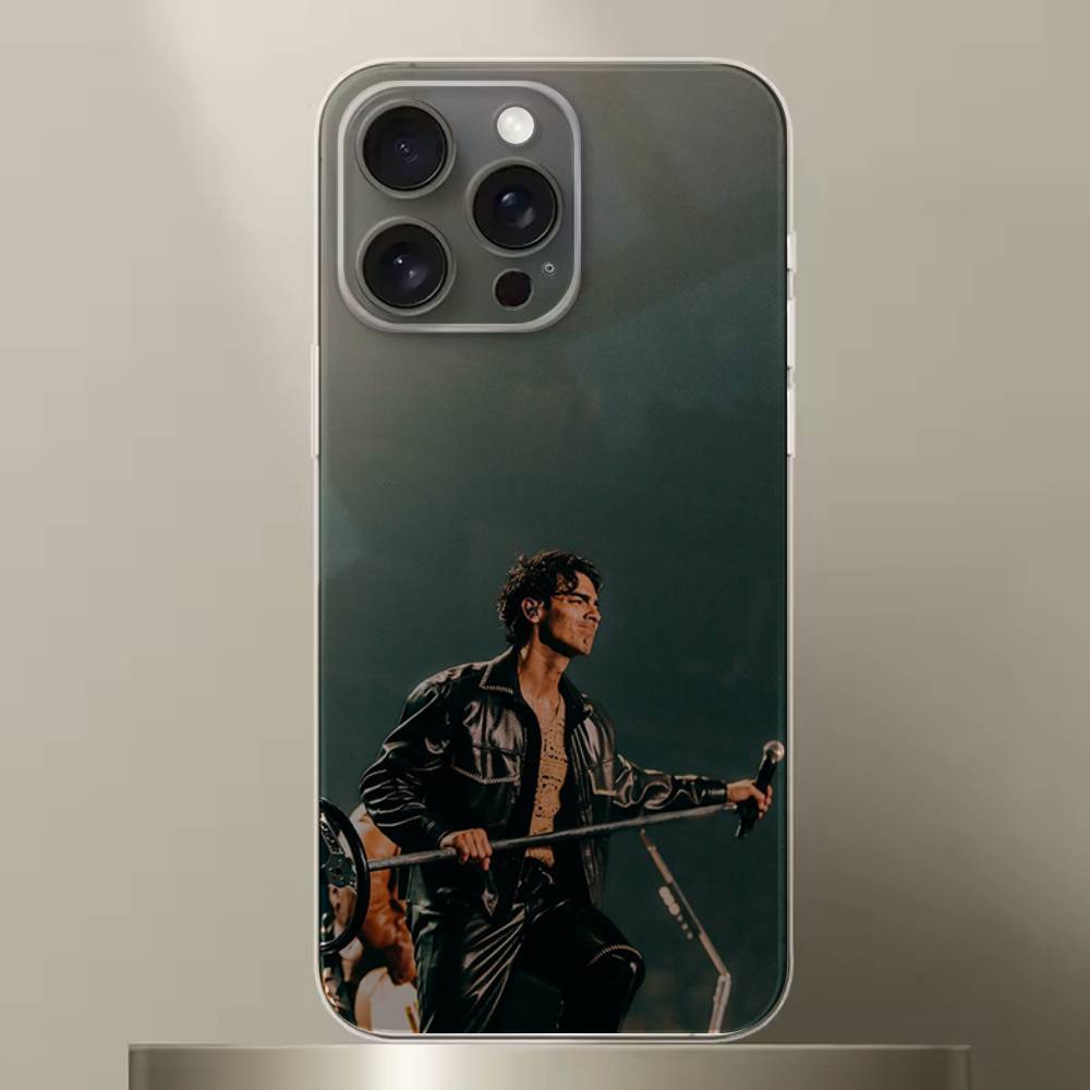 Singer J-Joe Jonas Phone Case For iPhone 6,16,15,14,13,12,11,17 Pro,Max,Plus,X,XS,XR,SE,Mini Transparent Soft Cover