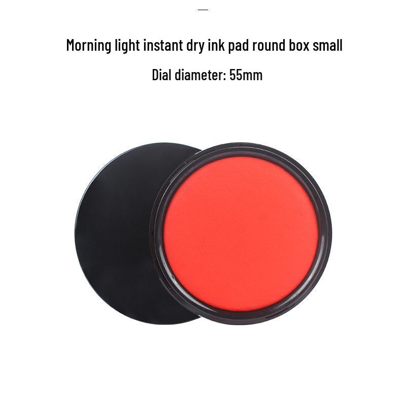 Morning MG Quick Dry Red Ink Pad for Financial Seals - Fast Drying Office Supply