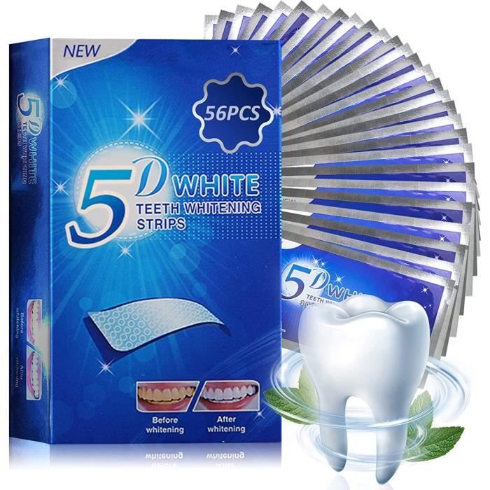 Blanchiment des Dents - Dents 5D - Kit Avancé - 28 Sachets - Sans Substances Nocives - Mixte