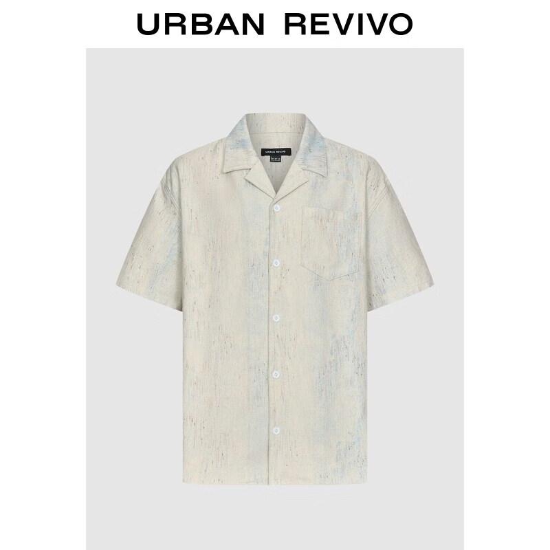 UR2026 Men s Retro Tie-Dye Casual Pocket Shirt XL