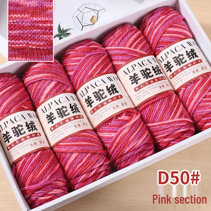 Mitteldickes Alpakawollgarn für DIY-Strickarbeiten - Perfekt für Pullover, Mäntel, Schals, Häkel- und Strickprojekte mit Nadeln.